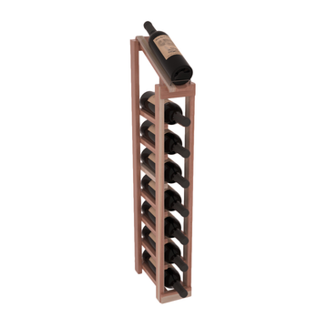 InstaCellar - 1 Column, 8R Display Top Rack in Redwood Unstained with WineSafe™ Satin Sealant