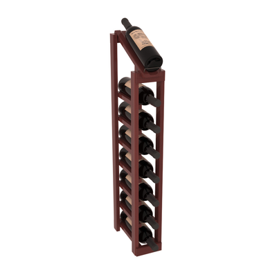 InstaCellar - 1 Column, 8R Display Top Rack in Redwood Cherry stained with WineSafe™ Satin Sealant