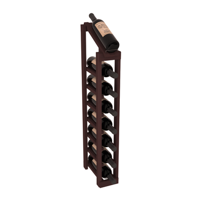 InstaCellar - 1 Column, 8R Display Top Rack in Redwood Walnut stained without WineSafe™ Satin Sealant