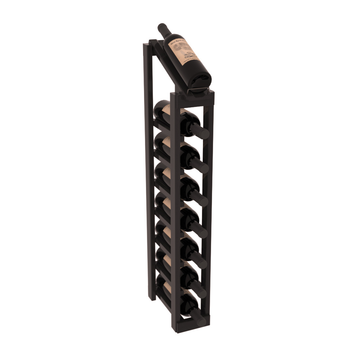 InstaCellar - 1 Column, 8R Display Top Rack in Redwood Black stained with WineSafe™ Satin Sealant