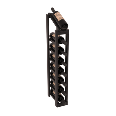 InstaCellar - 1 Column, 8R Display Top Rack in Redwood Black stained with WineSafe™ Satin Sealant
