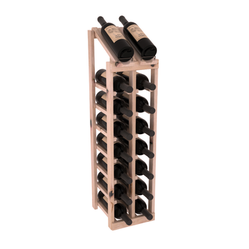 InstaCellar - 2 Column, 8R Display Top Rack in Alder Unstained with WineSafe™ Satin Sealant