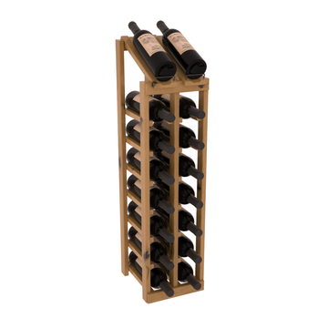 InstaCellar - 2 Column, 8R Display Top Rack in Alder Oak stained with WineSafe™ Satin Sealant