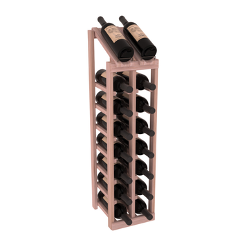 InstaCellar - 2 Column, 8R Display Top Rack in Grand Mahogany Unstained without WineSafe™ Satin Sealant