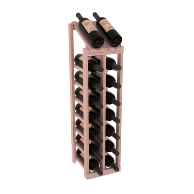 InstaCellar - 2 Column, 8R Display Top Rack in Grand Mahogany Unstained with WineSafe™ Satin Sealant