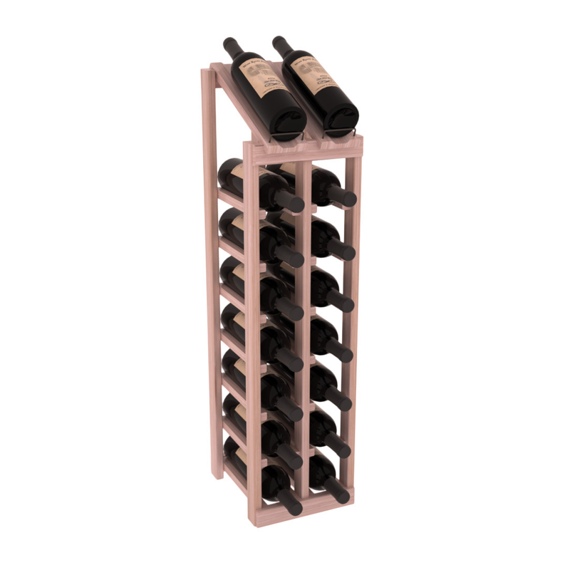 InstaCellar - 2 Column, 8R Display Top Rack in Grand Mahogany Unstained with WineSafe™ Satin Sealant