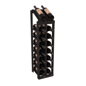 InstaCellar - 2 Column, 8R Display Top Rack in Grand Mahogany Black stained without WineSafe™ Satin Sealant