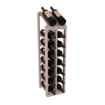 InstaCellar - 2 Column, 8R Display Top Rack in Grand Mahogany Greywash stained with WineSafe™ Satin Sealant
