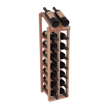 InstaCellar - 2 Column, 8R Display Top Rack in Redwood Unstained without WineSafe™ Satin Sealant