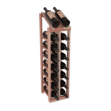 InstaCellar - 2 Column, 8R Display Top Rack in Redwood Unstained with WineSafe™ Satin Sealant