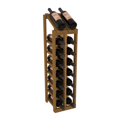 InstaCellar - 2 Column, 8R Display Top Rack in Redwood Oak stained without WineSafe™ Satin Sealant