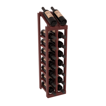 InstaCellar - 2 Column, 8R Display Top Rack in Redwood Cherry stained with WineSafe™ Satin Sealant