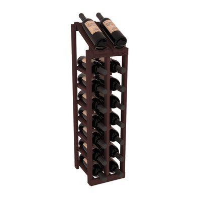 InstaCellar - 2 Column, 8R Display Top Rack in Redwood Walnut stained without WineSafe™ Satin Sealant