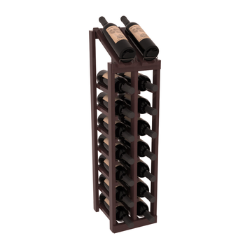 InstaCellar - 2 Column, 8R Display Top Rack in Redwood Walnut stained with WineSafe™ Satin Sealant