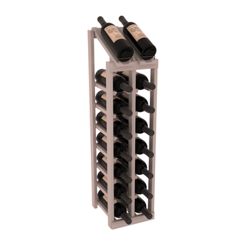 InstaCellar - 2 Column, 8R Display Top Rack in Redwood Greywash stained with WineSafe™ Satin Sealant