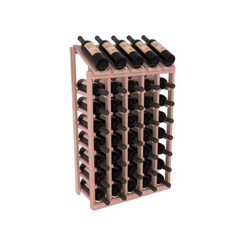 InstaCellar - 5 Column, 8R Display Top Rack in Grand Mahogany Unstained without WineSafe™ Satin Sealant