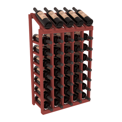 InstaCellar - 5 Column, 8R Display Top Rack in Pine Cherry stained without WineSafe™ Satin Sealant