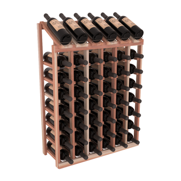InstaCellar - 6 Column, 8R Display Top Rack in Redwood Unstained without WineSafe™ Satin Sealant
