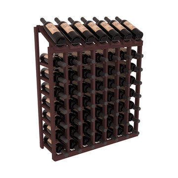 InstaCellar - 7 Column, 8R Display Top Rack in Redwood Walnut stained without WineSafe™ Satin Sealant