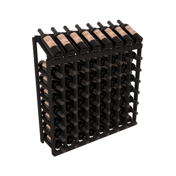 InstaCellar - 8 Column, 8R Display Top Rack in Redwood Black stained without WineSafe™ Satin Sealant