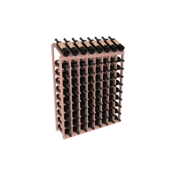 InstaCellar - 8 Column, 10R Display Top Rack in Grand Mahogany Unstained without WineSafe™ Satin Sealant