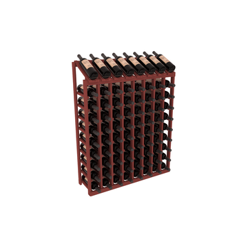 InstaCellar - 8 Column, 10R Display Top Rack in Grand Mahogany Cherry stained without WineSafe™ Satin Sealant