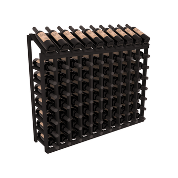 InstaCellar - 8 Column, 10R Display Top Rack in Redwood Black stained without WineSafe™ Satin Sealant