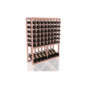 InstaCellar - 8 Column High Reveal Rack in Grand Mahogany Unstained without WineSafe™ Satin Sealant