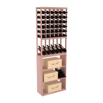 InstaCellar - 6 Column High Reveal Case Bin Combo in Grand Mahogany Unstained without WineSafe™ Satin Sealant