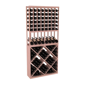 InstaCellar - 8 Column High Reveal 82 Cube Combo in Grand Mahogany Unstained without WineSafe™ Satin Sealant