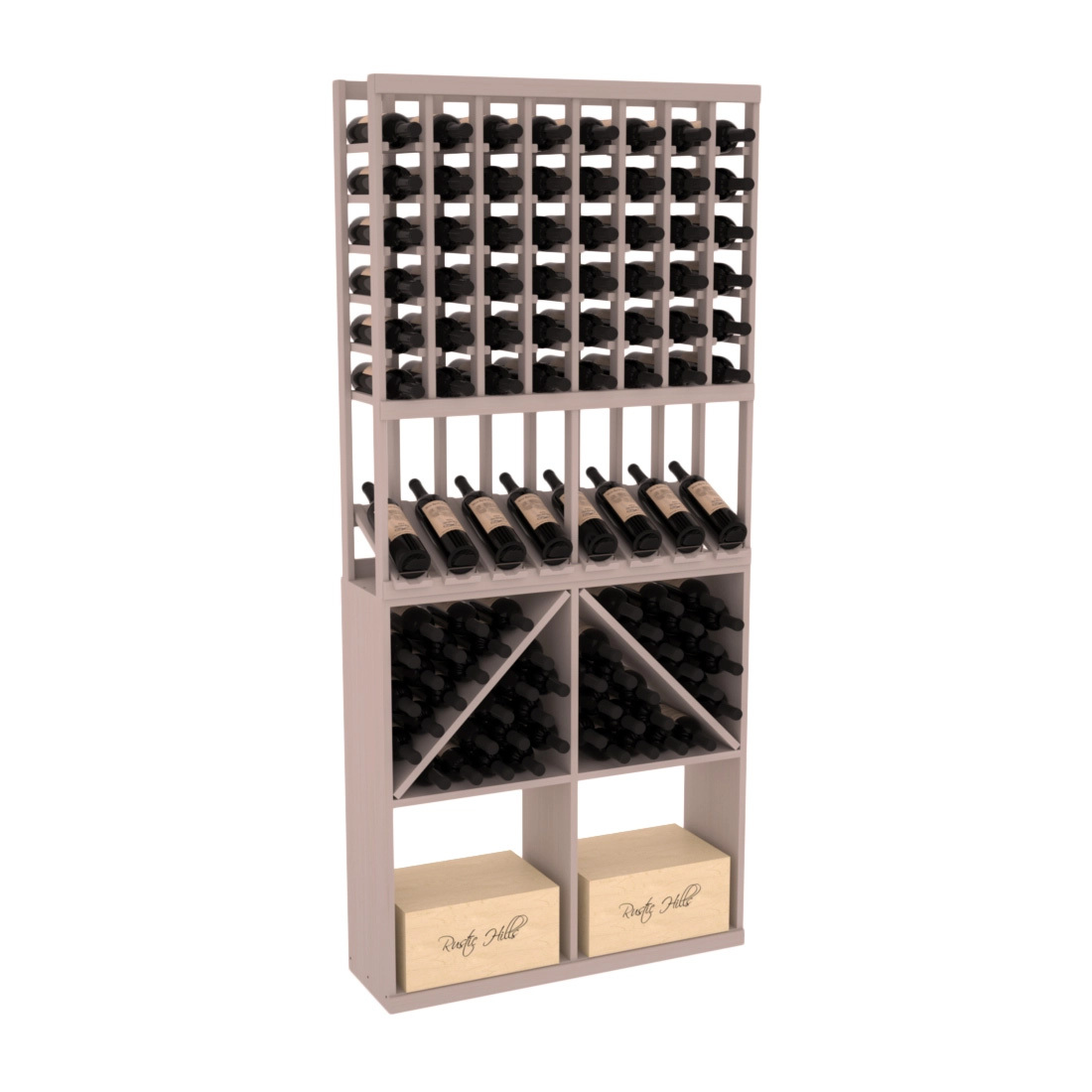 96 Combi Rack High Reveal Wine Rack 96 Bin Combo | Proudly Made in the USA – Wine ...
