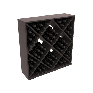 InstaCellar - Diamond Cube Bin in Ponderosa Pine Black stained with WineSafe™ Satin Sealant