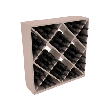 InstaCellar - Diamond Cube Bin in Ponderosa Pine Greywash stained with WineSafe™ Satin Sealant