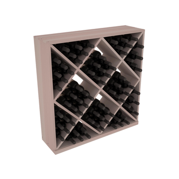 InstaCellar - Diamond Cube Bin in Premium Redwood Greywash stained without WineSafe™ Satin Sealant