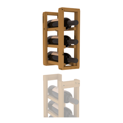 InstaCellar - 1 Column Standard Extender Rack in Knotty Alder Oak stained without WineSafe™ Satin Sealant