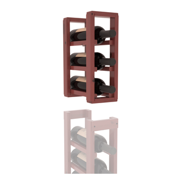 InstaCellar - 1 Column Standard Extender Rack in Knotty Alder Cherry stained with WineSafe™ Satin Sealant