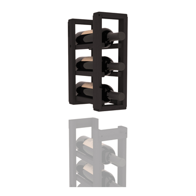 InstaCellar - 1 Column Standard Extender Rack in Knotty Alder Black stained without WineSafe™ Satin Sealant