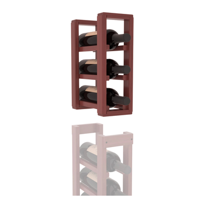 InstaCellar - 1 Column Standard Extender Rack in Grand Mahogany Cherry stained with WineSafe™ Satin Sealant