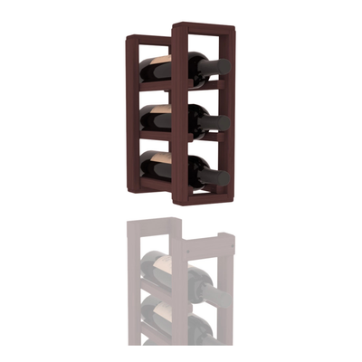 InstaCellar - 1 Column Standard Extender Rack in Grand Mahogany Walnut stained without WineSafe™ Satin Sealant