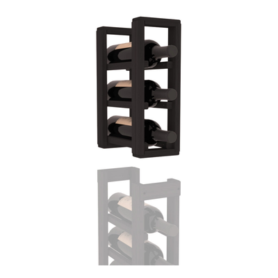 InstaCellar - 1 Column Standard Extender Rack in Grand Mahogany Black stained without WineSafe™ Satin Sealant