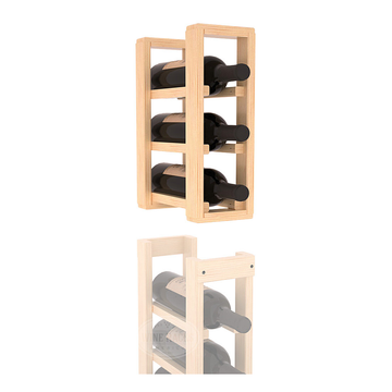 InstaCellar - 1 Column Standard Extender Rack in Ponderosa Pine Unstained with WineSafe™ Satin Sealant