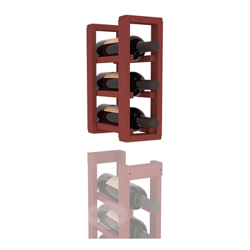 InstaCellar - 1 Column Standard Extender Rack in Ponderosa Pine Cherry stained without WineSafe™ Satin Sealant