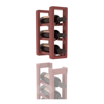 InstaCellar - 1 Column Standard Extender Rack in Ponderosa Pine Cherry stained with WineSafe™ Satin Sealant