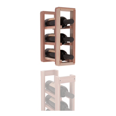 InstaCellar - 1 Column Standard Extender Rack in Premium Redwood Unstained with WineSafe™ Satin Sealant