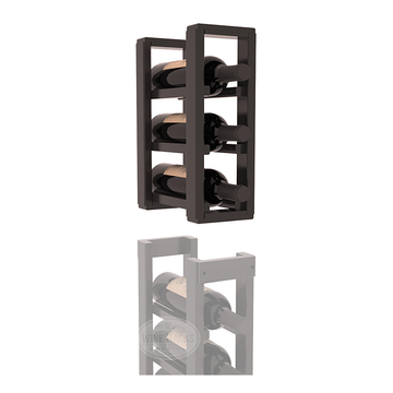 InstaCellar - 1 Column Standard Extender Rack in Premium Redwood Black stained with WineSafe™ Satin Sealant