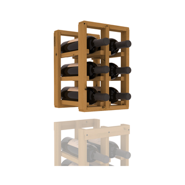 InstaCellar - 2 Column Standard Extender Rack in Knotty Alder Oak stained without WineSafe™ Satin Sealant