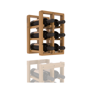 InstaCellar - 2 Column Standard Extender Rack in Knotty Alder Oak stained with WineSafe™ Satin Sealant