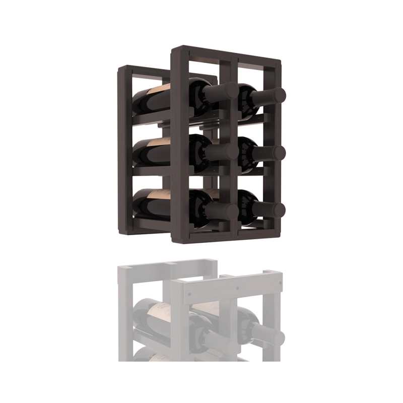 InstaCellar - 2 Column Standard Extender Rack in Grand Mahogany Black stained with WineSafe™ Satin Sealant