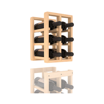 InstaCellar - 2 Column Standard Extender Rack in Ponderosa Pine Unstained without WineSafe™ Satin Sealant