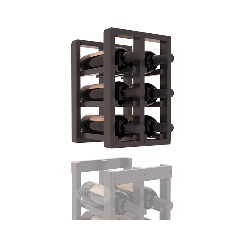InstaCellar - 2 Column Standard Extender Rack in Ponderosa Pine Black stained with WineSafe™ Satin Sealant